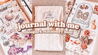 JOURNAL WITH ME 🥞 using my new stationery collection  ft oliospark [upl. by Akyssej]