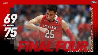 Gonzaga vs Texas Tech Elite 8 NCAA tournament extended highlights [upl. by Nakashima]