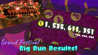 Grand Festival Big Run RESULTS  Splatoon 3 [upl. by Adla979]