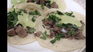 LENGUADE RES EN SALSA VERDE Y TACOS DE LENGUA [upl. by Ecneps]