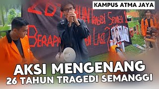 KAMPUS ATMA JAYA ‼️ AKSI MENGENANG 26 TAHUN TRAGEDI SEMANGGI [upl. by Ayiotal]