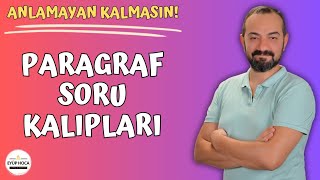 PARAGRAF SORU KALIPLARI ÇÖZÜM TEKNİKLERİ [upl. by Elianore]