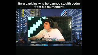 iferg explains why he banned stealth codm [upl. by Germain114]