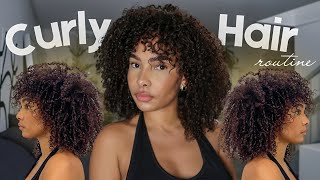 CURLY HAIR ROUTINE Comment définir ses boucles et ajouter du volume [upl. by Leveroni976]