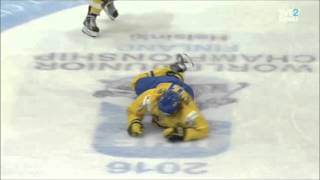 Hit on William Nylander 20151226 Slow Motion 4 angles [upl. by Hansen]