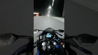 Yamaha R15 V4 top speed test 🔥 [upl. by Ellecrag]