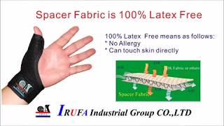 3D Breathable Patented Spacer Fabric Thumbt Splint [upl. by Raphael]