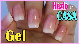 👉 Aprende a hacer Uñas de GEL BABY BOOMER en CASA 💓PRINCIPIANTES paso a paso Micro extensiones GEL [upl. by Jule]