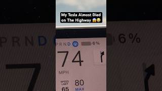 My Tesla Almost DIED on the Highway 😳😭🪫 [upl. by Ycam]