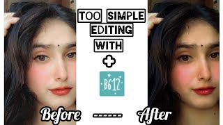 Too much simple PHOTO editing🤗🌸easy way editing photoediting b612 [upl. by Avlis485]