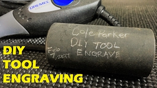 How to Engrave Tools With the Dremel Engraver Write Your Name On Your Tools [upl. by Saoj]