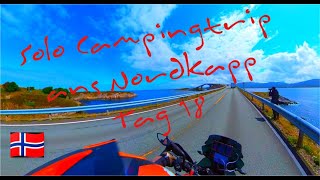 Ziel Nordkapp  Tag 18  Ålesund  Vinjeøra  Solo Motorradcampingtrip [upl. by Esiuqram]