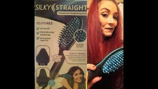 MY FIRST IMPRESSIONSREVIEW ON THE SILKY STRAIGHT HAIR BRUSH [upl. by Mildrid290]