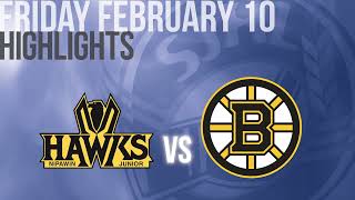 Highlights Nipawin Hawks vs Estevan Bruins Feb 10th [upl. by Keily]