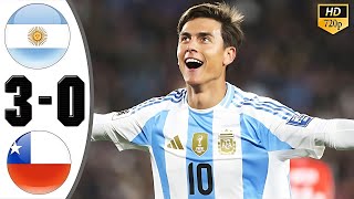 Argentina vs Chile 3  0 Highlights All Goals [upl. by Morehouse]