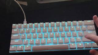 GK61 Blue Switches Sound Test [upl. by Aihpledalihp545]