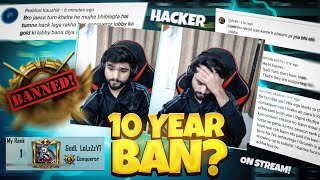 I GOT BANNED😢  TOP 10 CONQUEROR BAN IN BGMI  GODL LoLzZz [upl. by Aimekahs]