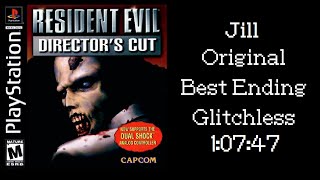 Resident Evil DC PSX Speedrun  Jill Original Best Ending  10747 PSP Glitchless WR [upl. by Porush]