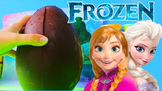 Worlds Biggest Kinder Eggs  Disneys Frozen Chocolate Surprise Eggs [upl. by Munson]