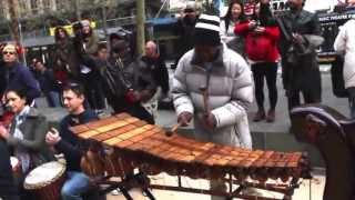 Melbourne Djembe African Dance Flash Mob  City Square 2013 [upl. by Ainniz133]