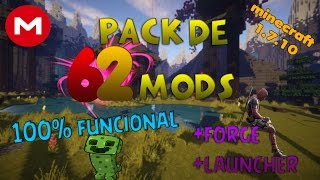 PACK DE 62 MODS ÚTILESGENIALES Y SIN LAG PARA MINECRAFT 1710  Mega [upl. by Ovid542]