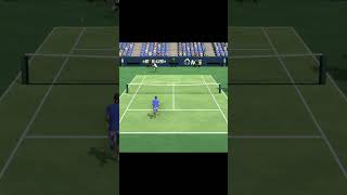 Tennis Elbow 4 Federer Nice Backhand Smash Winner shorts [upl. by Furey8]