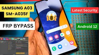 Samsung A03 SM A035F Frp Bypass  Google Account Lock Remove By Unlock Tool [upl. by Anilrac]