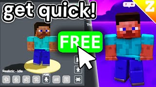 How To GET This NEW FREE REALISTIC ANIMATION PACK in Roblox QUICK [upl. by Ipoillak]