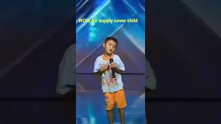 Air supply lonely is the night cover child Agt 2023 agt2023americasgottalentshortsviralamerican [upl. by Kyrstin]