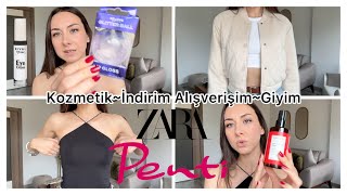 GLITTERLI GÖZ GLOSSU DENEDİK 😱  KOZMETİK VE DENEMELİ GİYİM ALIŞVERİŞİM 🛍  YENİ ISANA ÜRÜNÜ 😍 [upl. by Seilenna]