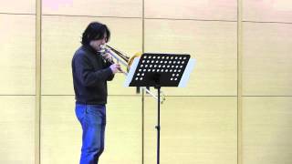 Impromptu for Bass Trombone Solo 無伴奏バストロンボーンのための即興曲 [upl. by Thirza492]