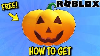 FREE ITEM HURRY To Get This 🎃 PUMPKIN DYNAMIC HEAD on Roblox WHILE ITS FREE [upl. by Serolod234]