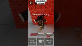 New Vanishing Kick Wall Combo Tags roblox tsb tsbg thestrongestbattlegrounds robloxgame [upl. by Crenshaw98]