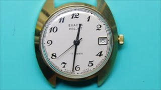 1980s USSR 1MWF Exacta Poljot 26142H 17j Movement  Calendar Assembly [upl. by Nive]