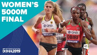 Womens 5000m Final  World Athletics Championships Doha 2019 [upl. by Smaoht88]