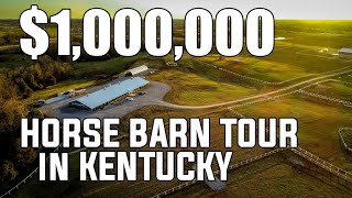 98 acres and a Million Dollar Horse Barn tour Kentucky Horse property [upl. by Hooper]