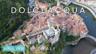 DOLCEACQUA aerial view  ITALY Liguria Imperia Monet bridge [upl. by Rehpotirhc]