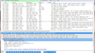 Showing You How To Figure out Bittorrent Behavior With Wireshark [upl. by Clementina]