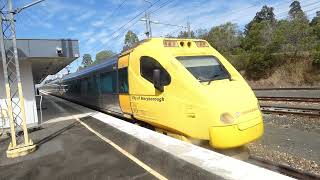 Southbound Tilt Train at Gympie North [upl. by Hairaza313]