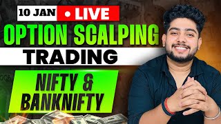 10 January Live Trading  Live Intraday Trading Today  Bank Nifty option trading live Nifty50 [upl. by Sherie]