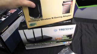 TrendNET TEW684UB 450Mbs Wireless USB Adapter Unboxing amp First Look Linus Tech Tips [upl. by Norra]