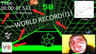 Y8 Slope WORLD RECORD Speedrun to 50 points in 47s [upl. by Terryl]