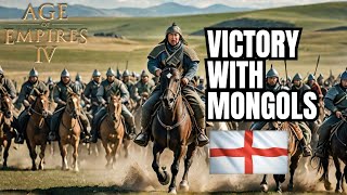 Age of Empires IV Win with Mongols Strategy over English [upl. by Tuhn]