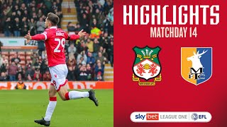 HIGHLIGHTS  Wrexham AFC vs Mansfield Town [upl. by Repooc]