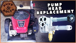 Briggs and Stratton Pressure washer pump head change pressurewasher Briggs and Stratton [upl. by Anecuza]