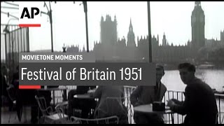 Festival of Britain Closes  1951  Movietone Moment  30 September 16 [upl. by Lavena]