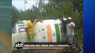 Fuselagem de foguete espacial é encontrado em Curuçá [upl. by Emmalee]