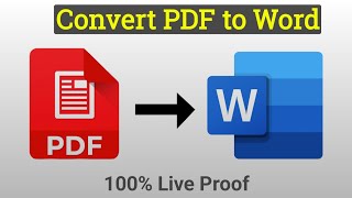 How to Convert PDF to Word in Laptop  PDF to Word Converter  Windows [upl. by Sorac]