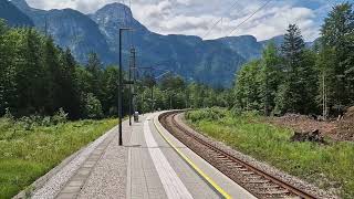 Durchfahrt des InterCity 1018 quotSalzkammergutquot am 24062024 in Obertraun Koppenbrüllerhöhle [upl. by Hna]