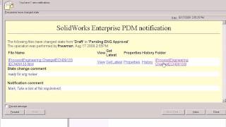 SolidWorks Enterprise PDM 2010 ECN Video [upl. by Enaitsirhc]